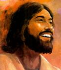 Jesus smiling