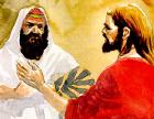Jesus addressing the Pharisees